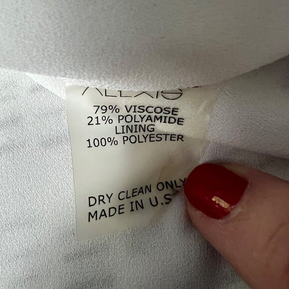 Alexis Womens Sleeveless Halter Maxi Dress White Black Abstract Print size XS - Picture 9 of 10